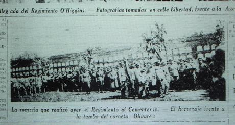 A 89 años de su muerte (1931-2020) un recordatorio del homenaje rendido al soldado conscripto Juan de Dios Olivares por el Regimiento N° 9 de Chillán