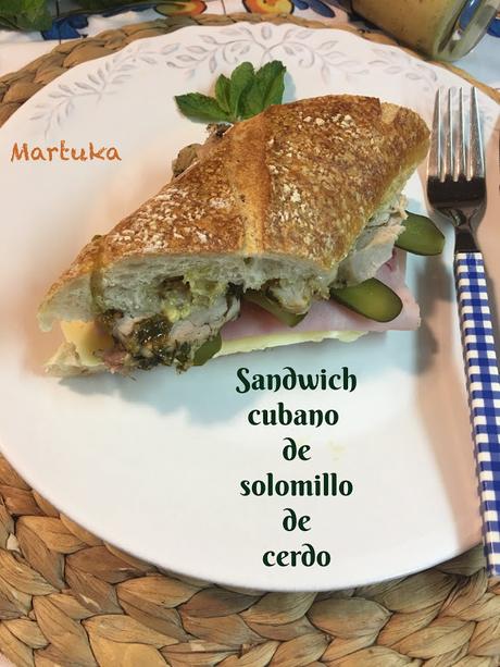 Sandwich Cubano De Solomillo De Cerdo Sandwich Cubano De Solomillo De Cerdo