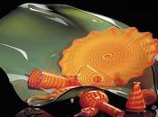 Arte cristal verde naranja