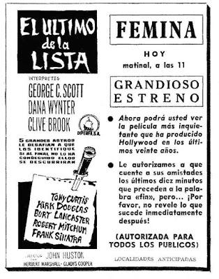 EL ÚLTIMO DE LA LISTA - John Huston