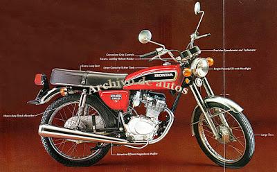 Honda CG-125, motocicleta importada a Argentina