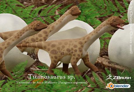 Curiosa cría de Titanosaurio