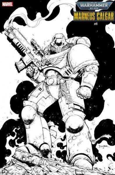 Portada alternativa para colorear del cómic de Marvel de W40K