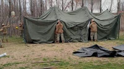 Centenario montó un hospital de campaña para funcionar como guardia Covid