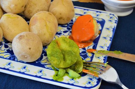 Receta FACIL de papas arrugadas con mojo ROJO Y VERDE las delicias de Mayte, papas arrugadas, papas arrugas, mojo, mojo rojo, mojo verde, mojo rojo y verde, papas arrugadas receta, receta de papas arrugadas, papas arrugadas con mojo, papas arrugadas con mojo picón,