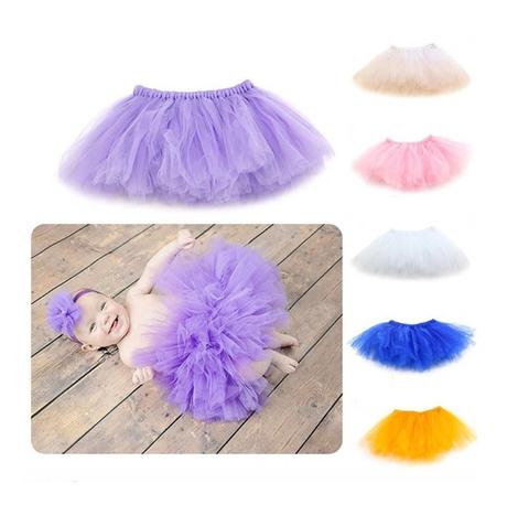 Falda Tul Azul Turquesa