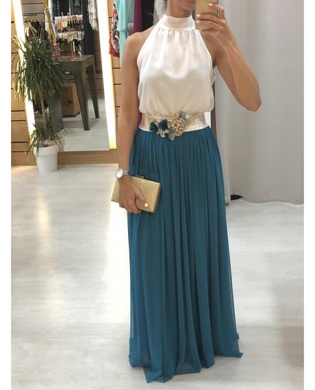 Falda Tul Azul Turquesa