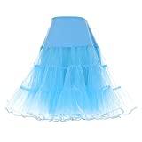 Falda Tul Azul Turquesa