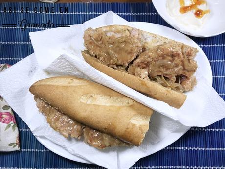 Bocata Salisbury ibérico