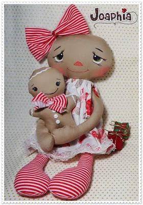 Curso de muñeca navideña con moldes gratis