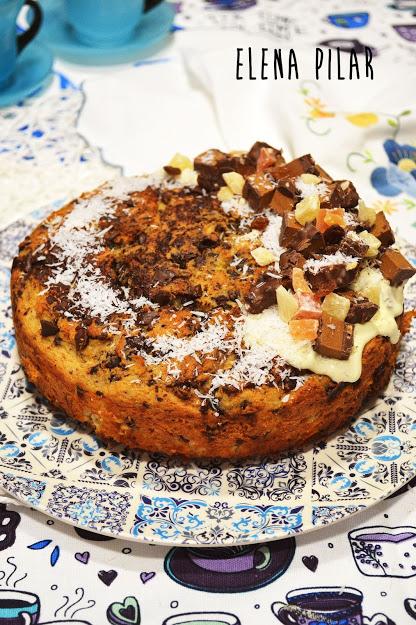 Pastel de coco y chocolate (sin azúcar ni edulcorante) + Receta de compota de manzana sin azúcar Pastel de coco y chocolate (sin azúcar ni edulcorante) + Receta de compota de manzana sin azúcar