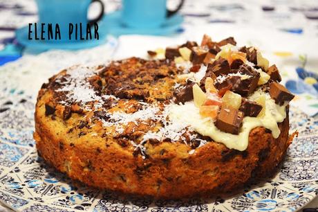 Pastel de coco y chocolate (sin azúcar ni edulcorante) + Receta de compota de manzana sin azúcar Pastel de coco y chocolate (sin azúcar ni edulcorante) + Receta de compota de manzana sin azúcar