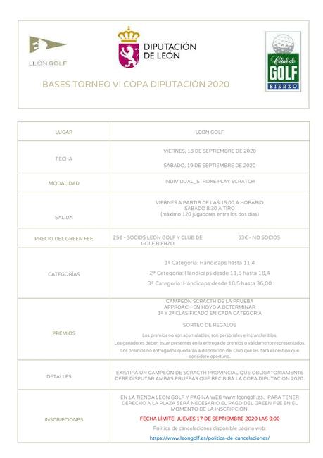 Arranca en el Club de Golf Bierzo la VI Copa Diputacion Arranca en el Club de Golf Bierzo la VI Copa Diputacion