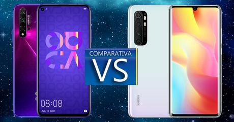 Comparativa entre el Huawei Nova 5T y el Xiaomi Mi Note 10 Lite