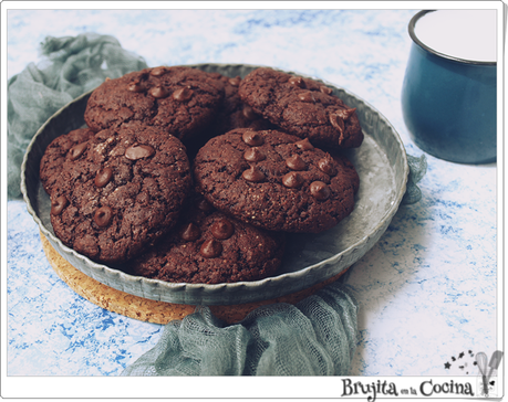 Cookies de chocolate sin huevo