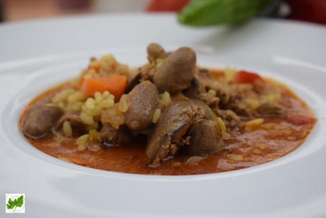 Arroz con Higadillos de Pollo