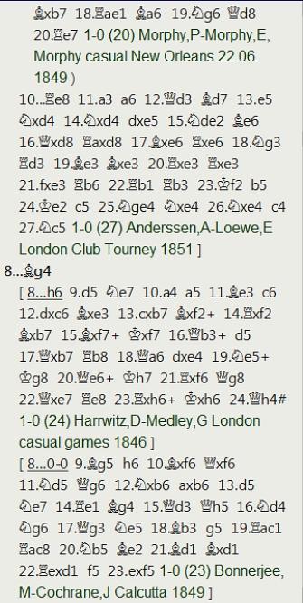 3 a 0 para Anderssen en una complicada partida del Torneo Internacional de Londres de 1851 3 a 0 para Anderssen en una complicada partida del Torneo Internacional de Londres de 1851
