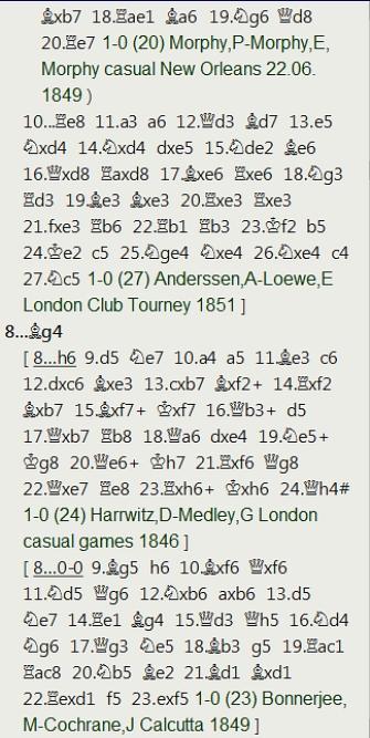 3 a 0 para Anderssen en una complicada partida del Torneo Internacional de Londres de 1851