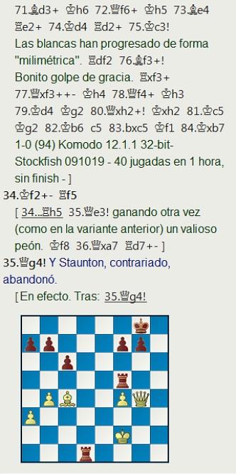 3 a 0 para Anderssen en una complicada partida del Torneo Internacional de Londres de 1851