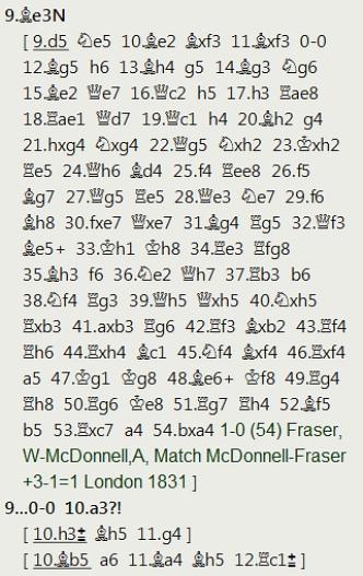 3 a 0 para Anderssen en una complicada partida del Torneo Internacional de Londres de 1851 3 a 0 para Anderssen en una complicada partida del Torneo Internacional de Londres de 1851