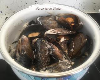 Mejillones en salsa verde