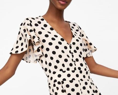 Falda Roja Lunares Zara