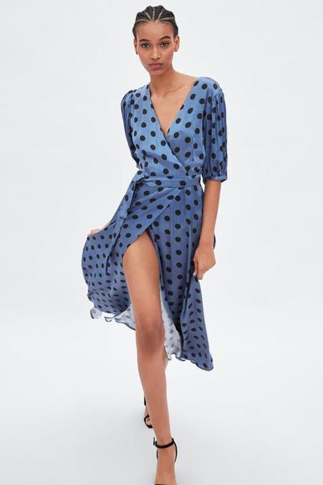 Falda Roja Lunares Zara