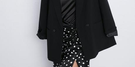 Falda Roja Lunares Zara