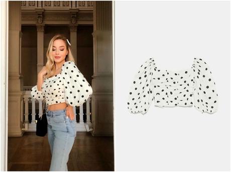 Falda Roja Lunares Zara