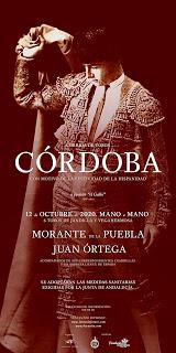 MORANTE Y JUAN ORTEGA ANUNCIADOS EN CÓRDOBA EL 12 DE OCTUBRE MORANTE Y JUAN ORTEGA ANUNCIADOS EN CÓRDOBA EL 12 DE OCTUBRE