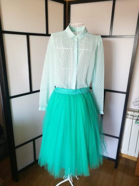 Falda De Tul Verde