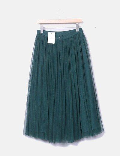 Falda De Tul Verde