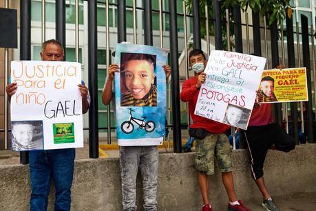 Piden justicia por el caso de Gael, niño atropellado por camión de Potogas Piden justicia por el caso de Gael, niño atropellado por camión de Potogas