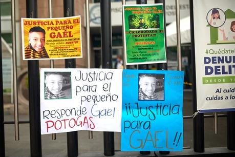 Piden justicia por el caso de Gael, niño atropellado por camión de Potogas Piden justicia por el caso de Gael, niño atropellado por camión de Potogas