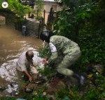 Desbordamiento de Río Moctezuma deja damnificados en la Huasteca