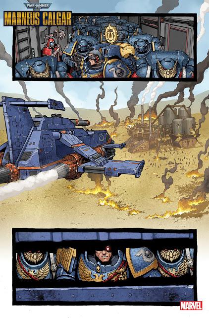 Algunas imagenes mas del cómic de Marneus Calgar (Marvel)