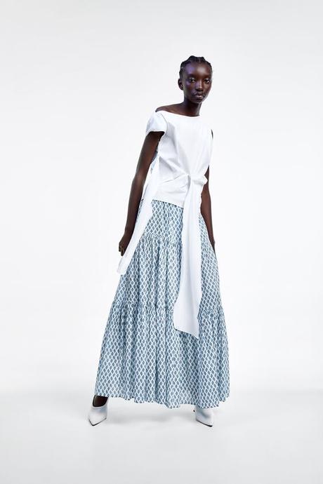 Falda Lapiz Cuadros Zara