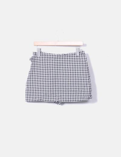Falda Lapiz Cuadros Zara