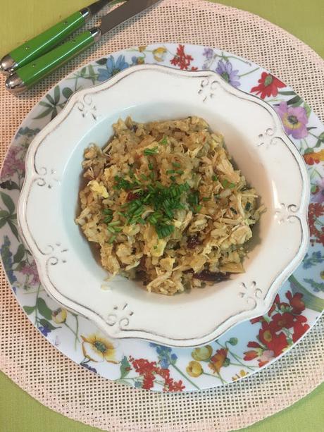 Arroz Chaufa O Arroz Frito Con Pollo Peruano