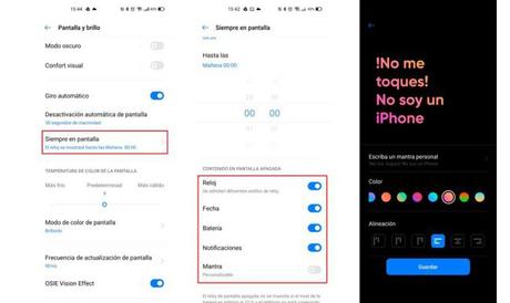 Cómo activar el modo Always On en tu móvil Realme Cómo activar el modo Always On en tu móvil Realme
