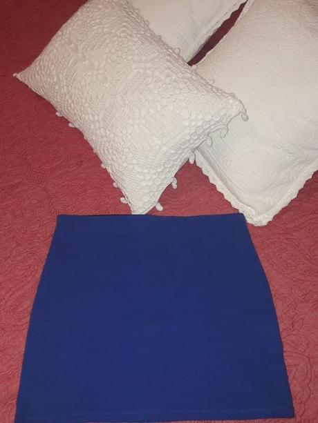 Falda Tubo Azul Electrico