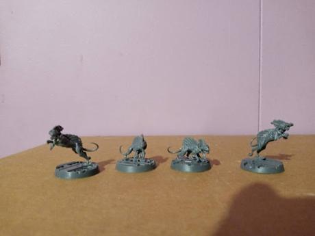 Wyld Runner y Death Maidens de las Escher, montadas