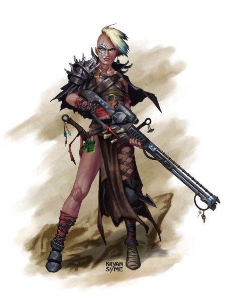 Wyld Runner y Death Maidens de las Escher, montadas