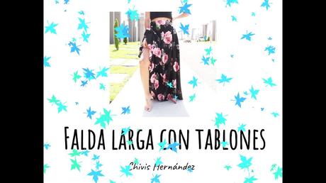 Falda Medio Circular Con Tablones