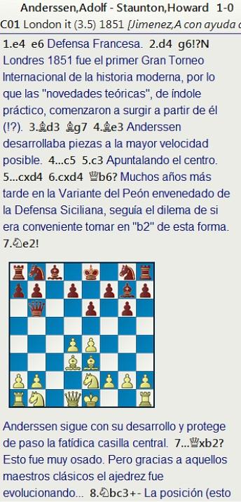 4 a 1 definitivo para Anderssen contra Staunton en el Torneo Internacional de Londres de 1851 4 a 1 definitivo para Anderssen contra Staunton en el Torneo Internacional de Londres de 1851