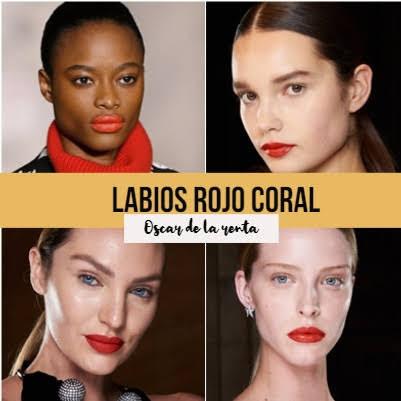Tendencias de maquillaje otoño-invierno 2020/21 13 labios rojos collage