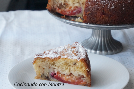 Receta de bizcocho con ciruelas y nueces