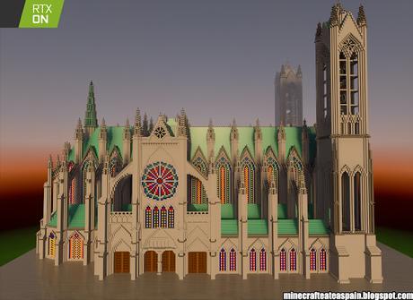 Minecrafteate en RTX, Nº13: Gotic Resurection Cathedral, por Alberto Santamarina Saez