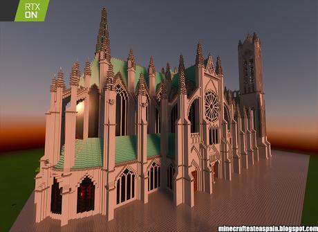 Minecrafteate en RTX, Nº13: Gotic Resurection Cathedral, por Alberto Santamarina Saez