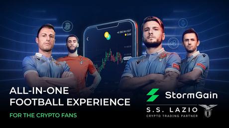 StormGain firma una asociación de larga duración con la SS Lazio, club de la Serie A